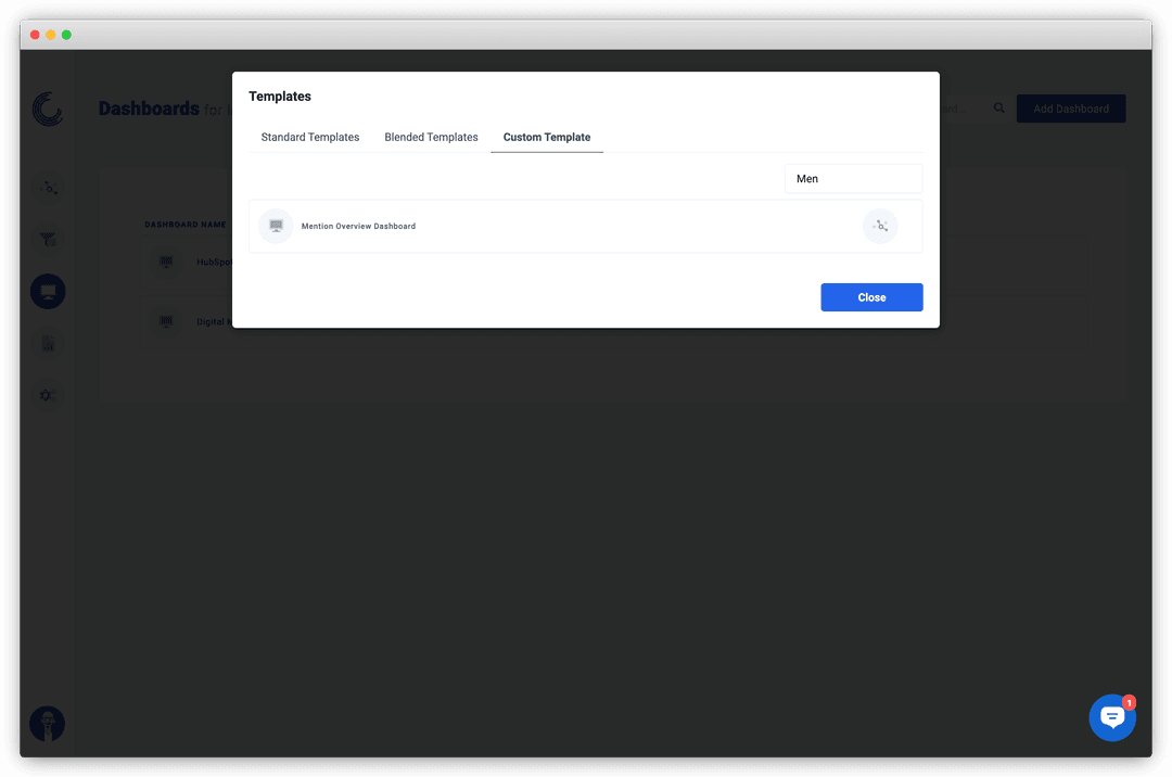 A screenshot of Oviond template library.