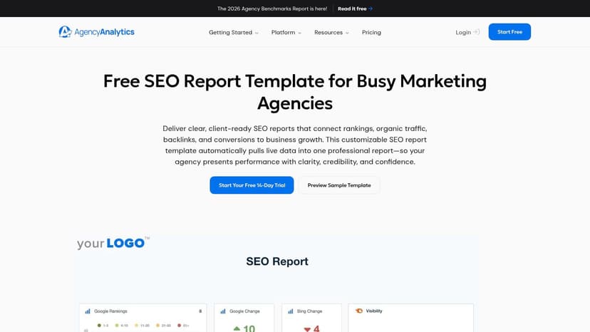 AgencyAnalytics SEO Report Template