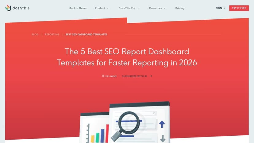 DashThis SEO Dashboard Report Templates