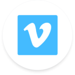 Vimeo icon representing a video hosting and analytics data source on Oviond’s marketing reporting software.